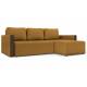Угловой диван Алиса 3 с подлокотниками savana plus yellow