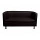 Диван черный кожаный Марс