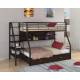 Двухъярусная кровать Толедо 1 ПЯ черный венге