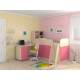 Кровать-чердак Дюймовочка-1 розовый