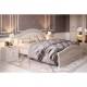 Кровать двухспальная 1600 мм Николь Ясень жемчужный/Ваниль