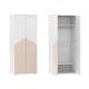 Шкаф для одежды Банни НМ 041.42 фасад Бисквит