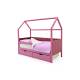 Кровать-домик мягкий Svogen с ящиками и бортиком лаванда