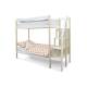 Двухъярусная кровать Svogen бежево-белый