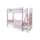 Двухъярусная кровать Svogen с бортиком лаванда-белый