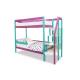Двухъярусная кровать Svogen с бортиком мятный-лаванда