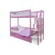 Двухъярусная кровать Svogen с ящиками и бортиком лаванда