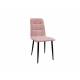 Стул Леон классика пудровый, чёрные ножки