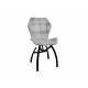 Стул Бабочка шарики серый, чёрные ножки