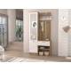 Прихожая Иннэс 3 дуб крафт золотой/белый глянец