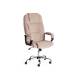 Кресло офисное Bergamo хром флок бежевый