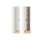 Шкаф для одежды Оттавия НМ 011.20 фасад с зеркалом Белый Фасадный