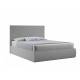 Кровать Стелла с ПМ 1800х2000 мм микровелюр светло-серый