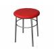 Табурет круглый ДХ-10 обивка красный