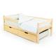 Кровать-тахта Svogen с ящиками и бортиком натура без покрытия