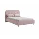 Кровать 1200 Лео велюр нежно-розовый