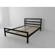Кровать металлическая Комфорт 1600 черная