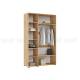 Шкаф 3-х створчатый (1350) Ирис Браш Мени Грин, Дуб Крафт
