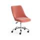 Кресло офисное Swan флок розовый