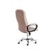 Кресло офисное Bergamo хром флок бежевый