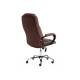 Кресло офисное Bergamo хром флок коричневый