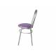 Стул №1 ДХ-8 без мягкой спинки обивка сиреневый