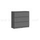 Комод 800 3 ящика Челси Графит Графит