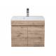 Тумба с раковиной Uperwood Eva Крафт Табачный 50 см