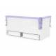 Детская мягкая кровать Denvas с бортиком и ящиками нежная сирень