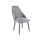 Стул Милан велюр серый ножки черные