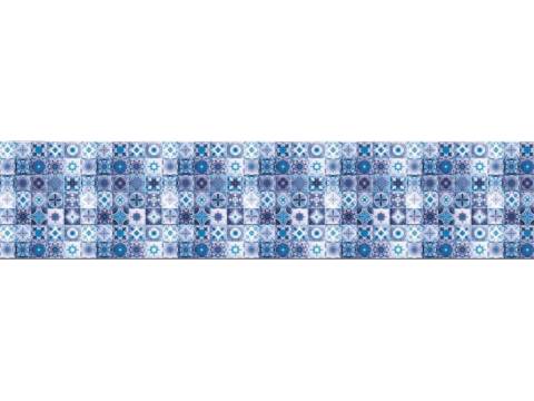 Фартук с фотопечатью Голубая плитка ABF06