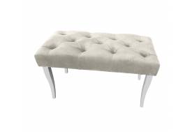 Банкетка большая ваниль опоры белые