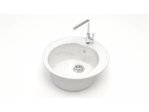 Мойка круглая Черая Z3Q1 белый лед