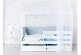 Детская кровать Домик Эко с ящиками