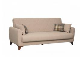Диван-кровать 3-х местный Эдвин велюр прага капучино