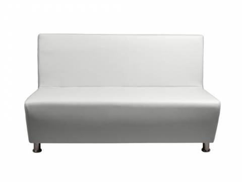 Диван кожаный Рон белый