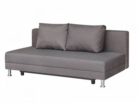 Диван Комфорт без подлокотников 2 подушки графит