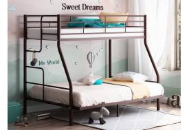 Двухъярусная кровать Гранада-3 140 коричневая