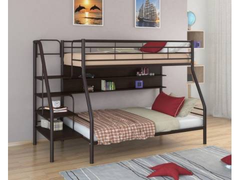 Двухъярусная кровать Толедо 1П коричневый венге