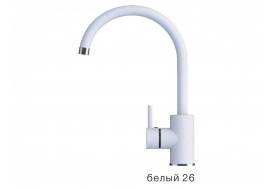 Смеситель для кухни Элара Polygran Белый 26