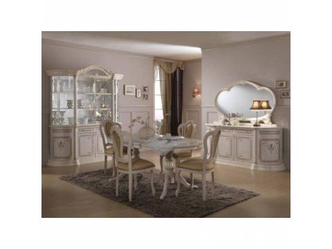 Гостиная Роза с 4-х дверной витриной