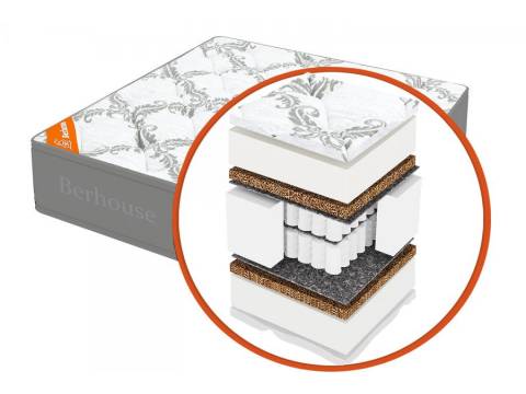 Матрас 60х120 Mega mult кокос ППУ 20 MultiPocket Gray Night