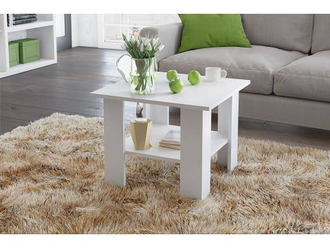 Журнальный стол Лофт белый