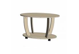 Стол журнальный овальный Линаура