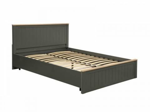 Кровать 37.24-02 Прованс 1600 с ортопедическим основанием серый