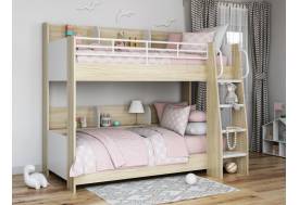 Кровать Соня 5 правая ясень шимо светлый-белый