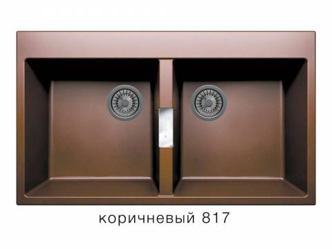 Кухонная мойка Tolero Loft TL862 Коричневый 817