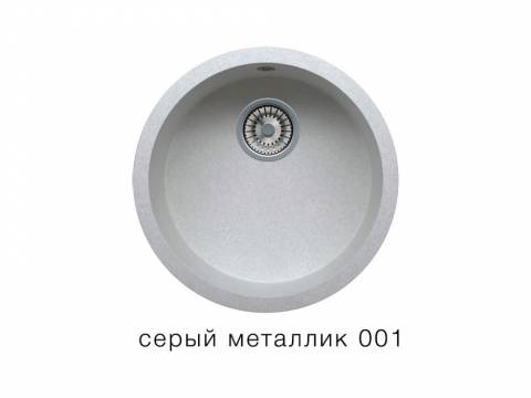 Кухонная мойка Tolero R-104 Серый металлик 001