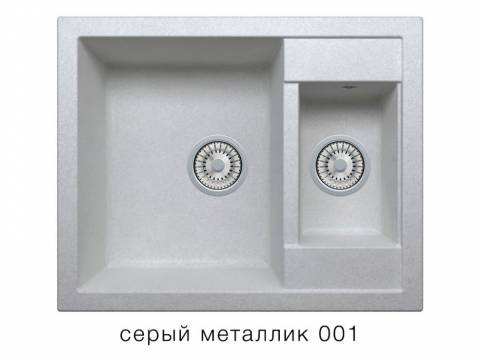 Кухонная мойка Tolero R-109 Серый металлик 001