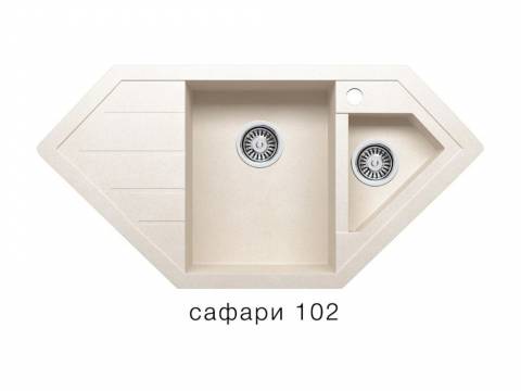 Кухонная мойка Tolero R-114 Сафари 102